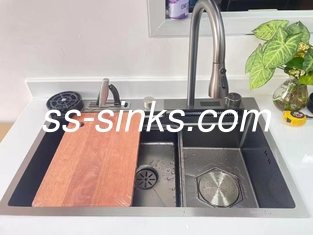 ন্যানো ফিনিস এপ্রন স্টেইনলেস স্টীল রান্নাঘর সিঙ্ক উচ্চ তাপ প্রতিরোধের এবং স্থায়িত্ব