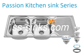 1200 X 500 মিমি এপ্রন স্টেইনলেস স্টীল রান্নাঘর সিঙ্ক 0.6 মিমি/0.8 মিমি/1.0 মিমি বেধ এবং পণ্য আকার