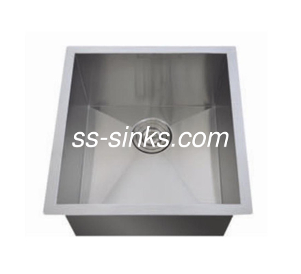 OEM আন্ডারমাউন্ট স্টেইনলেস স্টীল রান্নাঘর সিঙ্ক 14-1/2 * 17 'আভ্যন্তরীণ আকার একক বাটি ড্রেনবোর্ড সঙ্গে