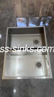 ডাবল মাউন্ট সিরিজ 304 একক বাটি গভীর বাটি হস্তনির্মিত রান্নাঘর সিঙ্ক