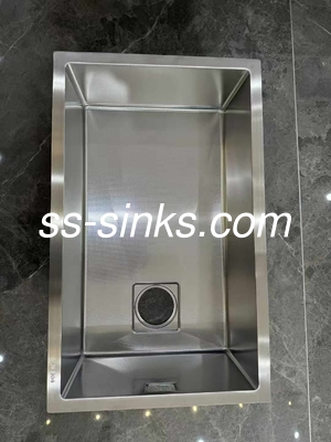 ডাবল মাউন্ট সিরিজ 304 একক বাটি গভীর বাটি হস্তনির্মিত রান্নাঘর সিঙ্ক