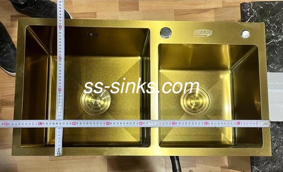 780*430mm ইত্যাদি আধুনিক নির্মাণ আয়তক্ষেত্রাকার রান্নাঘর সিঙ্ক স্টেইনলেস