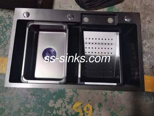 একক বাটি হস্তনির্মিত রান্নাঘর সিঙ্ক আন্ডারমাউন্ট ইনস্টলেশন 18 গজ