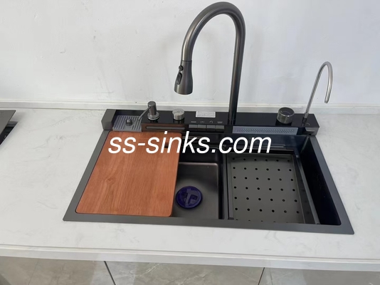 রান্নাঘর সংগঠনের জন্য 33 * 22 ইঞ্চি আকারের 1 বোল শীর্ষ মাউন্ট সিঙ্ক