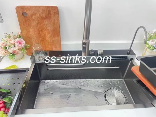 রান্নাঘর সংগঠনের জন্য 33 * 22 ইঞ্চি আকারের 1 বোল শীর্ষ মাউন্ট সিঙ্ক