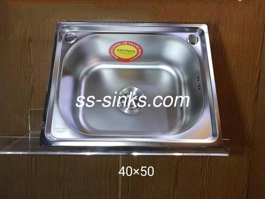 Topmount রান্নাঘর সিঙ্ক একক বাটি সঙ্গে ড্রেনবোর্ড 30 X 17 ইঞ্চি এক বা দুই গর্ত সঙ্গে ড্রেনবোর্ড সঙ্গে রান্নাঘর সিঙ্ক