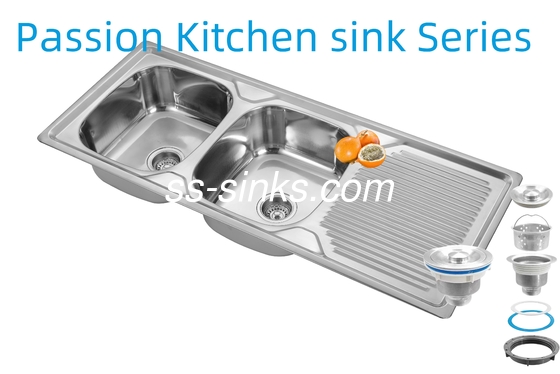 1200 X 500 মিমি এপ্রন স্টেইনলেস স্টীল রান্নাঘর সিঙ্ক 0.6 মিমি/0.8 মিমি/1.0 মিমি বেধ এবং পণ্য আকার