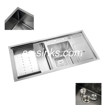 হ্যান্ডমেড কিচেন সিঙ্ক উইথ ড্রেইনবোর্ড: চূড়ান্ত বাথরুম ফ্লোর ড্রেইন স্ট্রেইনার সমাধান