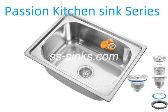 21 সেমি বাটি গভীরতা এপ্রন স্টেইনলেস স্টীল রান্নাঘর সিঙ্ক 3.5 ইঞ্চি ড্রেন পারফরম্যান্সের জন্য খোলার