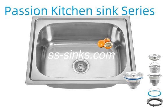 21 সেমি বাটি গভীরতা এপ্রন স্টেইনলেস স্টীল রান্নাঘর সিঙ্ক 3.5 ইঞ্চি ড্রেন পারফরম্যান্সের জন্য খোলার