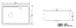 ড্রেনবোর্ড সহ এক্রাইলিক রজন কালো কোয়ার্টজ কিচেন সিঙ্ক 680*460mm