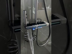 OEM কালো ব্রাশ নিকেল স্টেইনলেস স্টীল ঝরনা সেট দেয়াল মাউন্ট